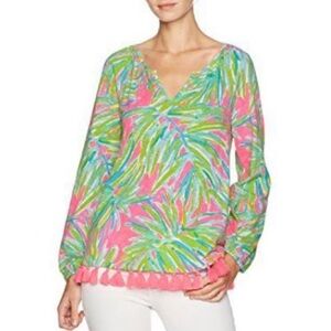 Lilly Pulitzer Linzie Tassel Top small